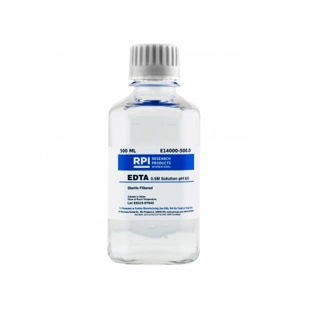 Rpi EDTA 0.5M Solution pH 8.0, 500 ML E14000-500.0